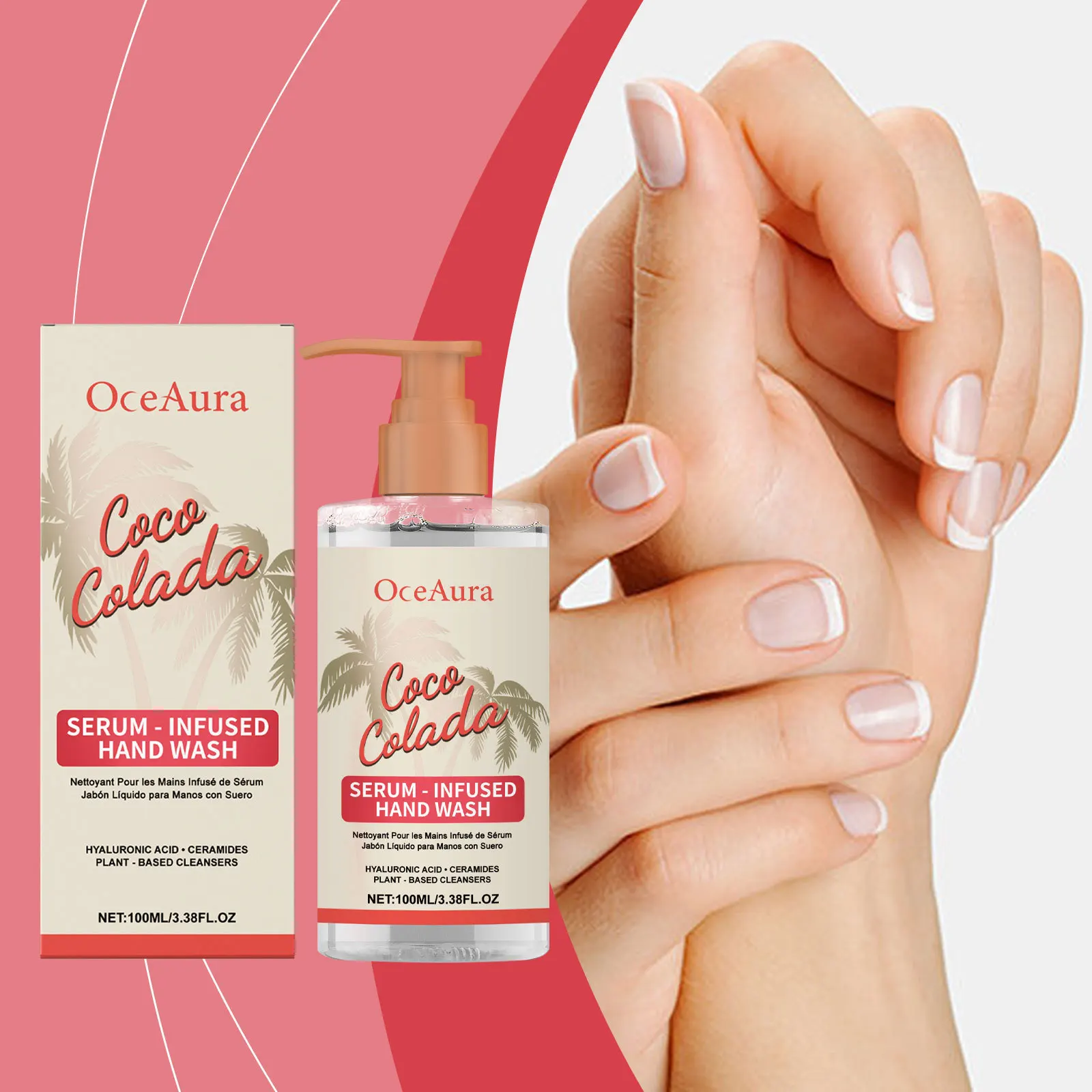 

Coconut Moisturize Hand Sanitizer Cleansing Disinfection Sterilization Bacteriostasis Nourish Fragrant Soft Skin Hand Sanitizer