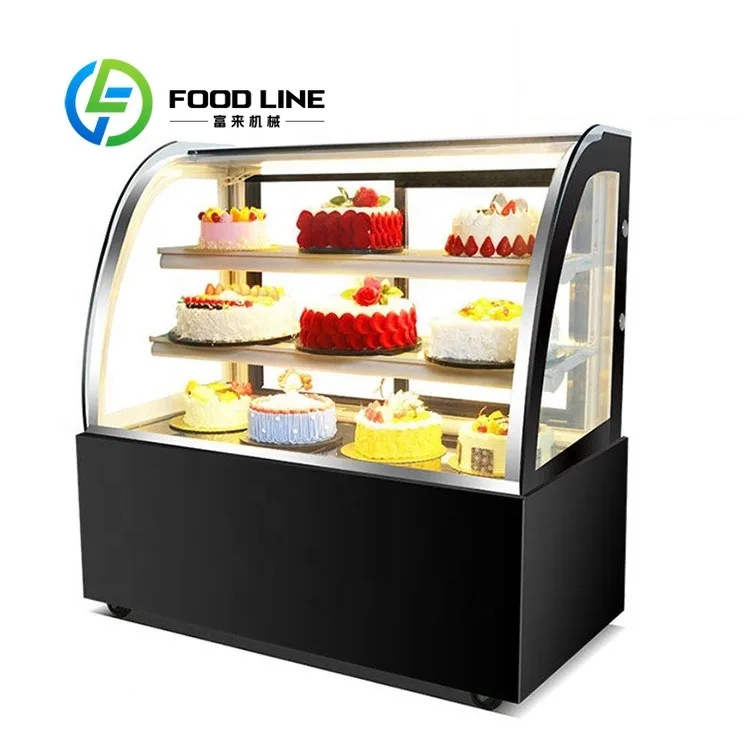 Double Layer Showcase Fridge Cake Refrigerator Fridge  Bakery Display Cabinet Cake Showcase Smart Refrigerated Display Case