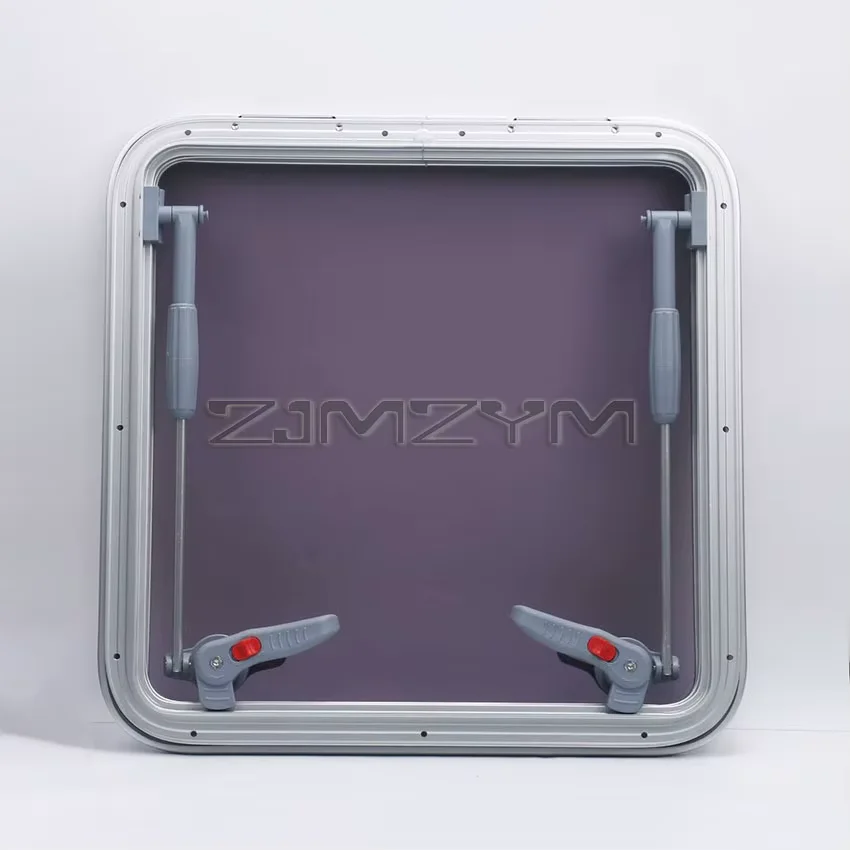 421x421mm 442x442mm 450x450mmBoat Skylights Window Square Push Out Deck Porthole Skylights Ventilation Window for Yacht RV ﻿ ﻿ image 2