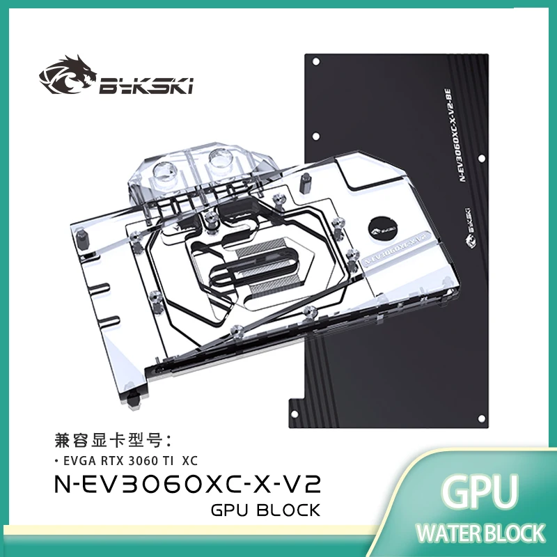 

Bykski N-EV3060XC-X-V2 GPU Water Block for Public EVGA RTX 3060 XC 12GB Graphics Card Cooled/with Backplane Radiator Coolling