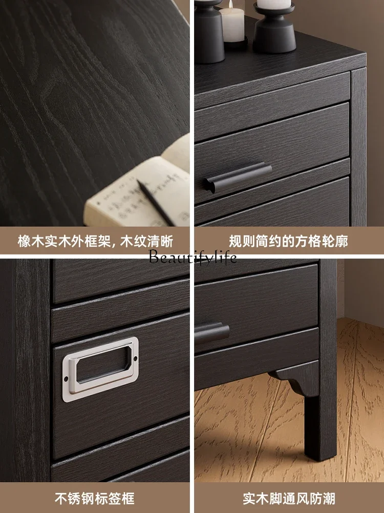 LS 04 خزانة من الخشب الصلب، تخزين متعدد الطبقات، غرفة معيشة على الحائط، خزانة بأدراج متكاملة