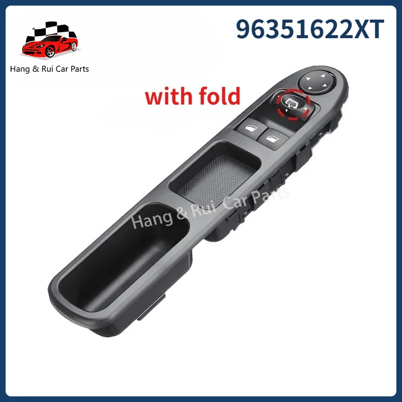 96351622XT For Peugeot 307 2000-2008 Driver Front Power Window Control Switch Lifter Button Panel 6554.E4 6554E4