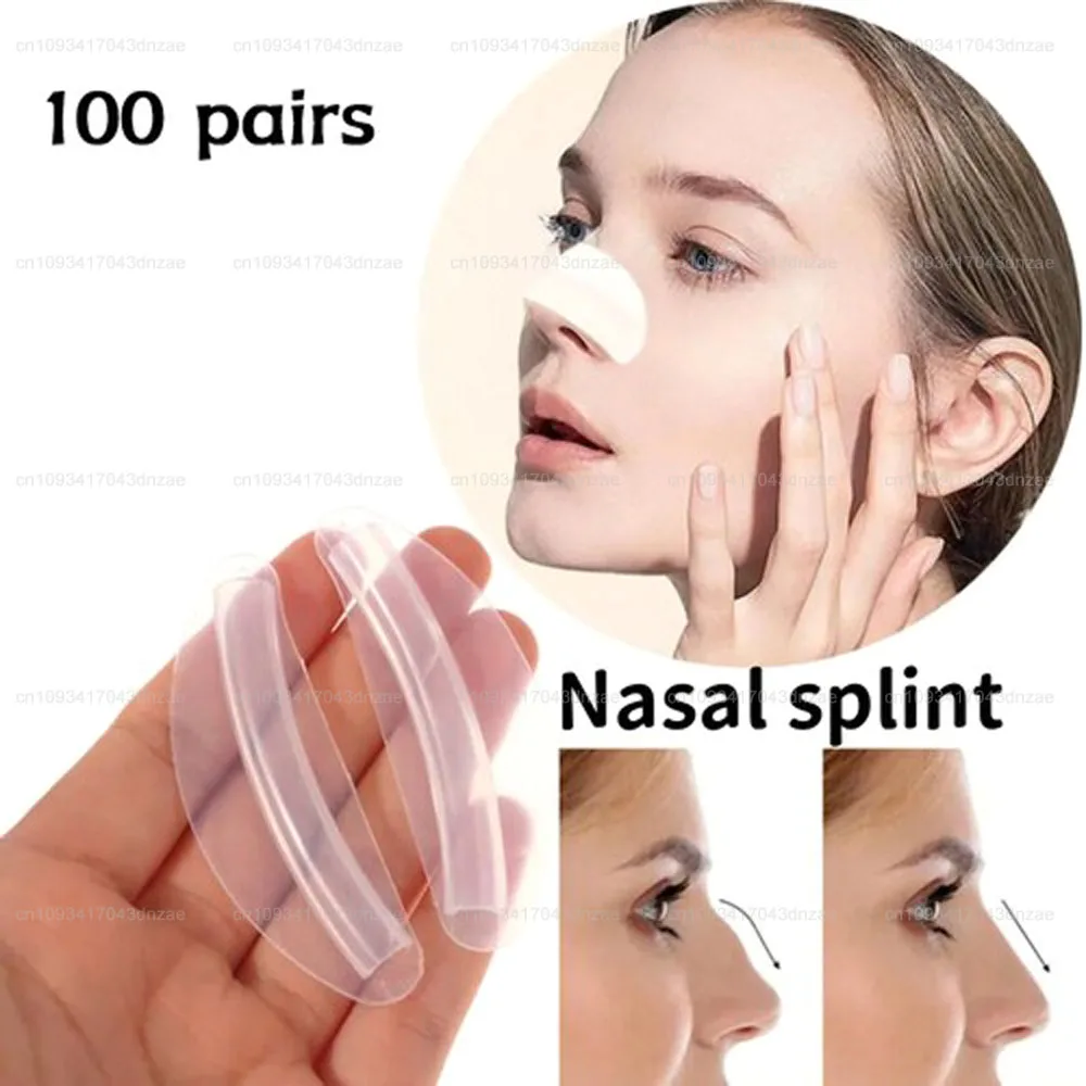 

5/25/50/100 пар медицинская силиконовая назальная шина для перегородки, больничные расходные материалы, внутренняя назальная шина для дыхательных полос с стерилизацией