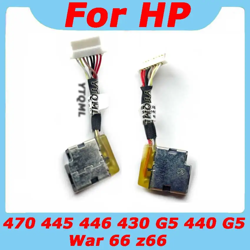 20-100Pcs New Laptop DC Power Jack Cable For HP 470 445 446 430 G5 440 G5 War 66 z66 Charging Port Connector