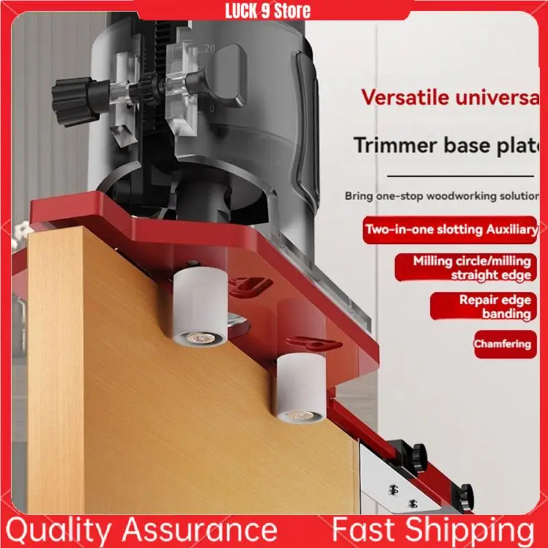 

Woodworking Trimming Machine Slotting Base Milling Circle Slotting Position Milling Groove Bracket Router Circle Jig-AB52
