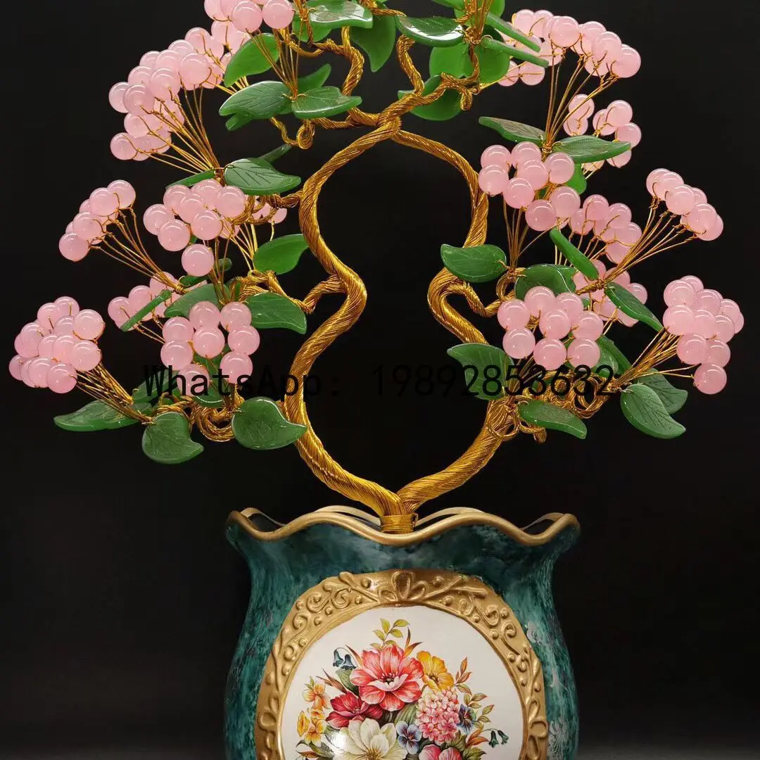LYY natural powder crystal fortune tree home decoration rich full house opening housewarming