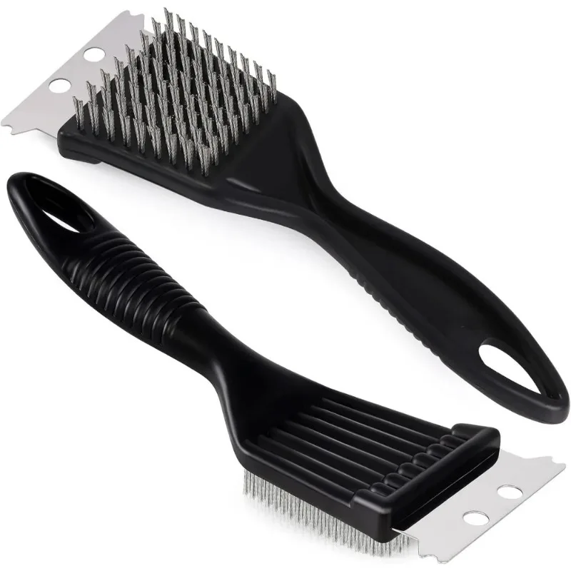 

8-Inch Heavy-Duty Grill Brush - Stainless Steel Wire Extra Strong Cleaning Brush for Outdoor And Home Cooking Tools