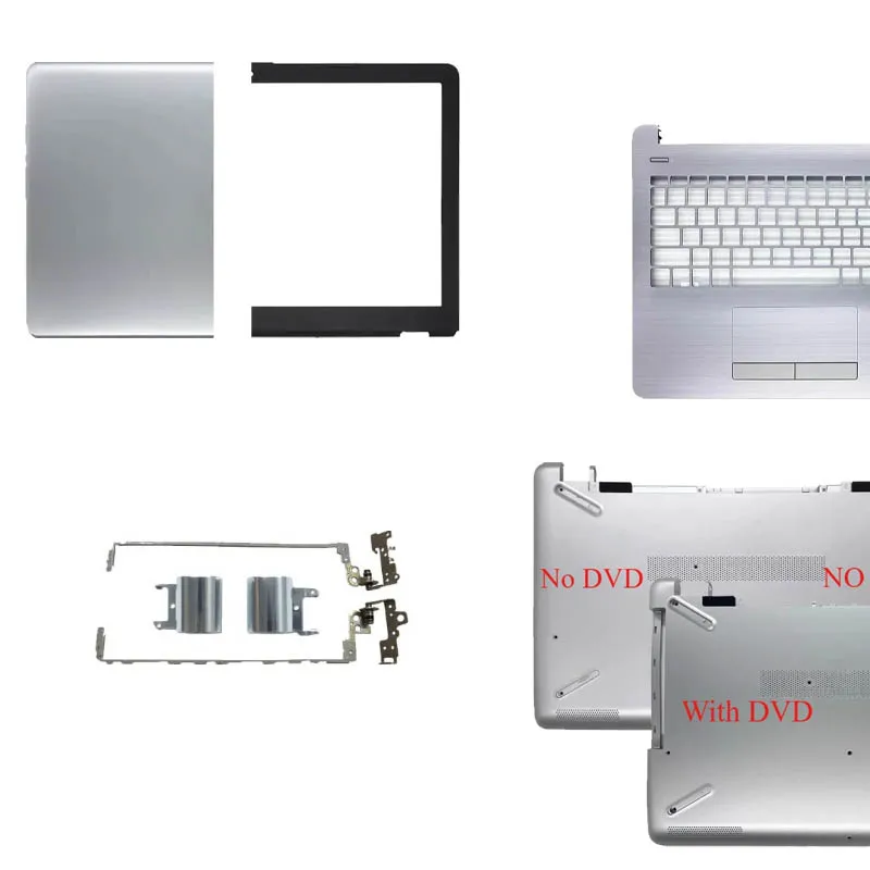 

NEW Laptop Case LCD Back Cover/Front Bezel/Palmrest/Bottom Case/Hinges For HP 15-BS 15-BW 15-RA 15-RB 250 255 G6 TPN-C129