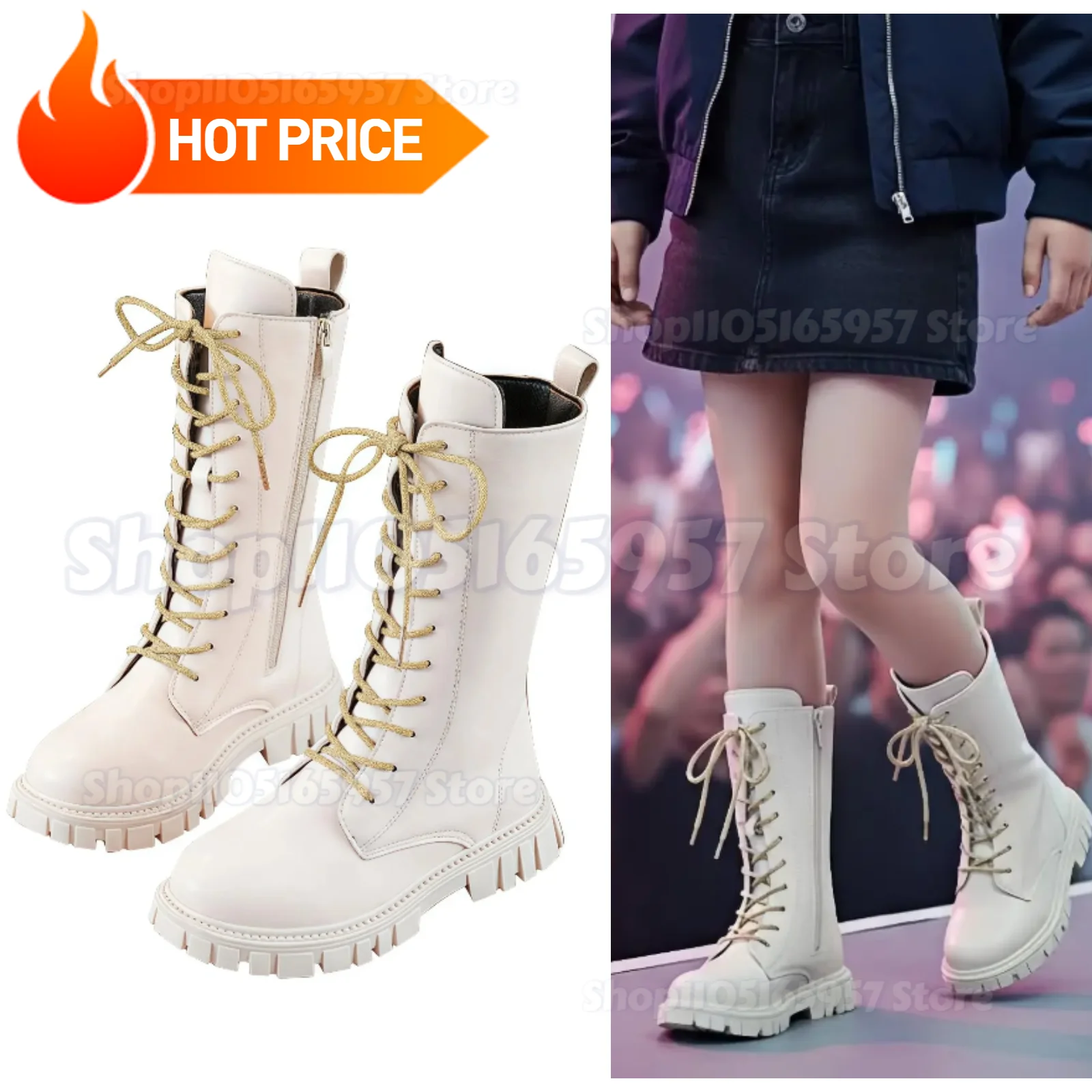 Girls Fashion Long Boots 2026 Simple Solid Color Soft Bottom Best Leather Kids Comfortable Riding Daily Boots for Girls