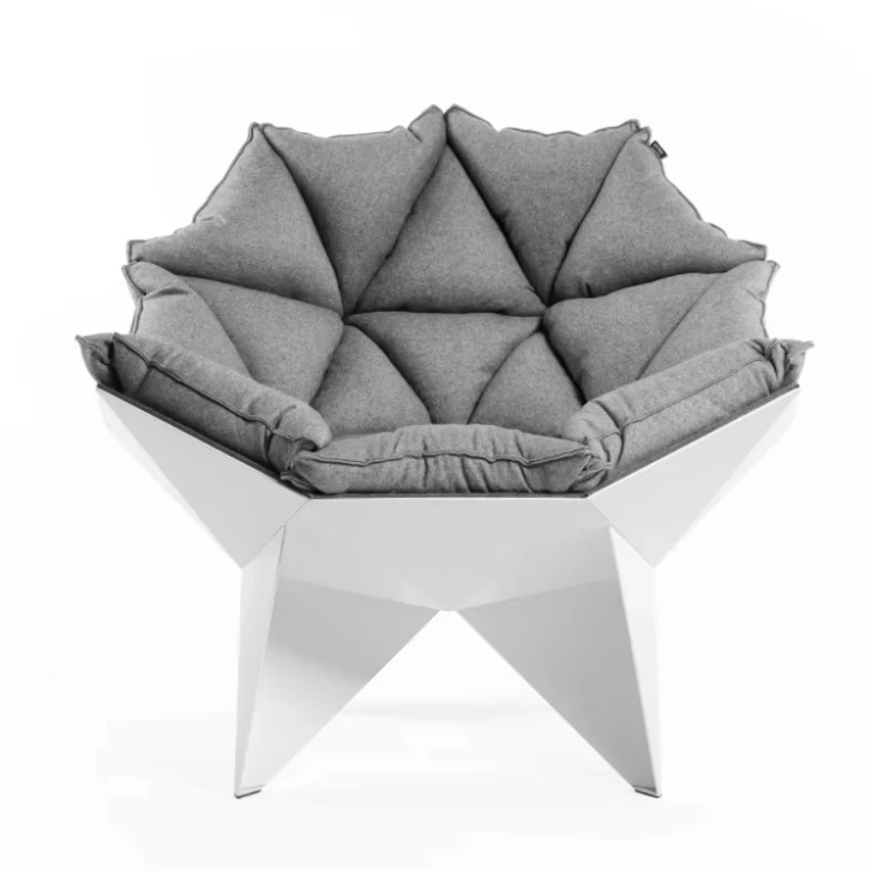 

Modern Home Living Room Designer Furniture Fiberglass Cushion Home Living Room Leisure Chair with Cushion
