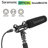 Saramonic SoundBird V6 Super-cardioid 3-pin XLR Shotgun Microphone for Film Production Dialog ENG Sound Effects Field Production