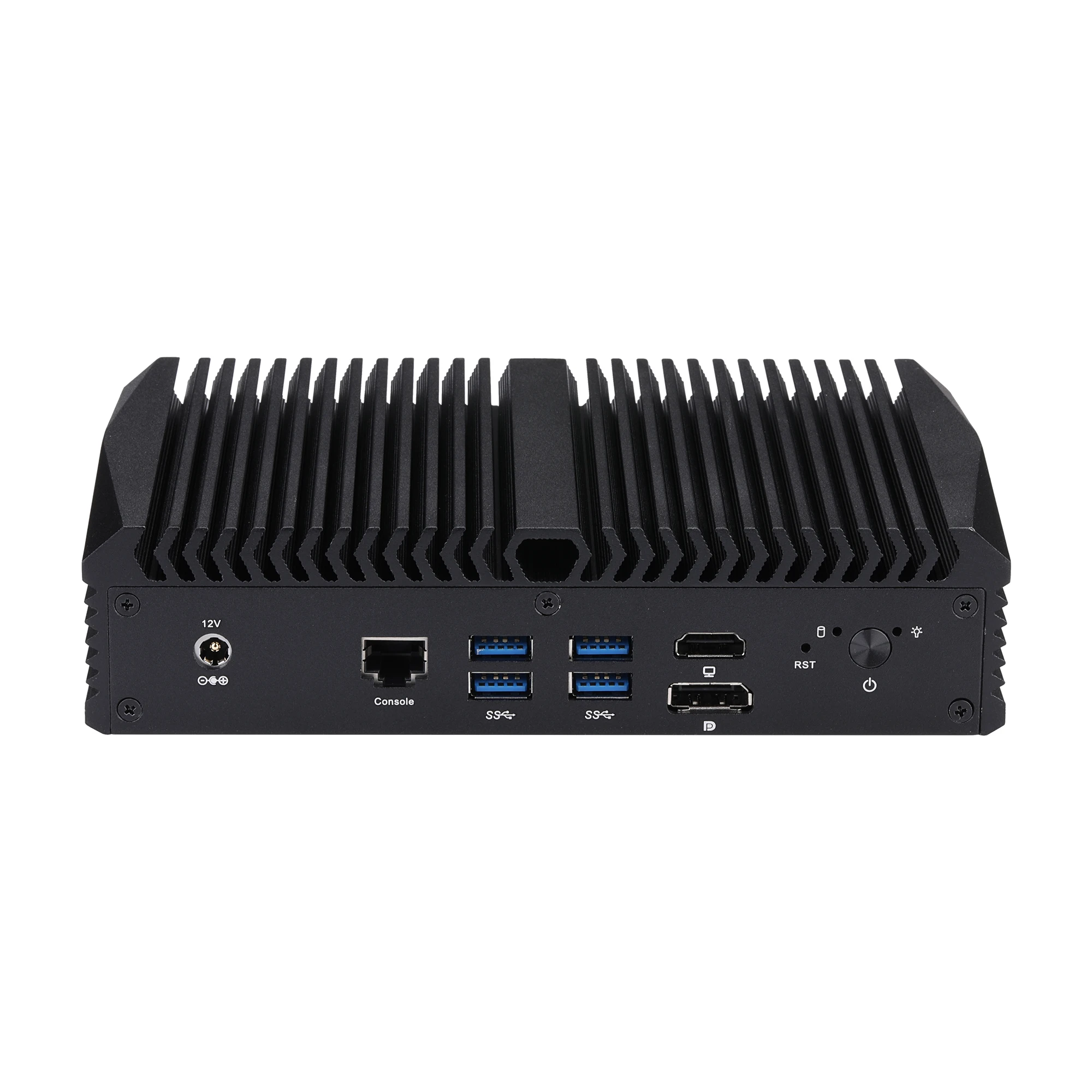 Qotom Mini PC bez wentylatora Q1077GE i7-10710U - 8 portów Lan Urządzenie bramek zabezpieczających jako ścierę ogniową, router