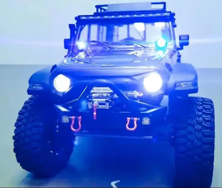 DUMBORC FZD Simulation Licht Controller LED System Kit 4,2-12,4 V für 1/10 1/8 RC Auto Lkw Boot TAMIYA CC01 4WD Axial SCX10 Teil – Detail 8
