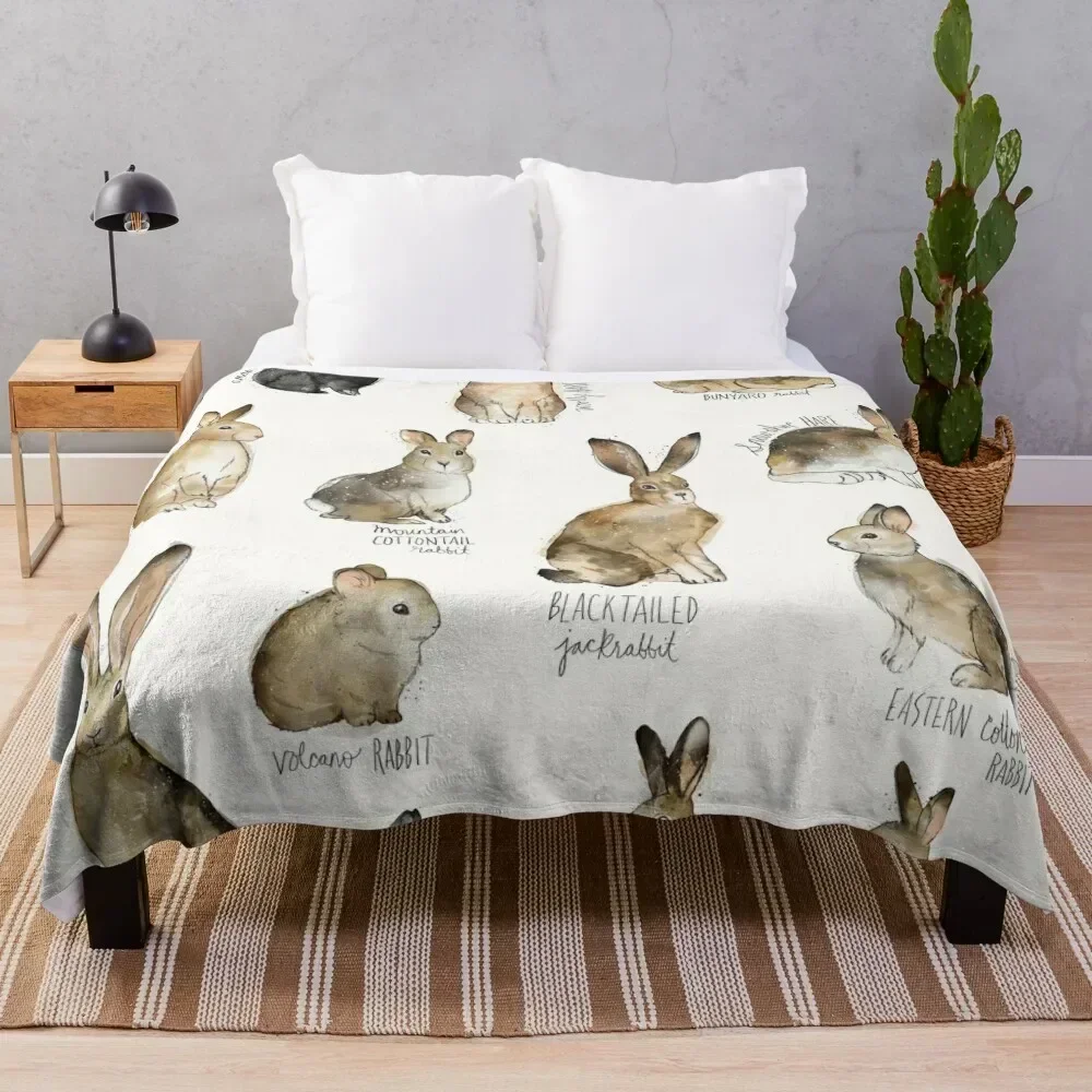 

Rabbits & Hares Throw Blanket Stylish Couch Blanket for Home Living Room