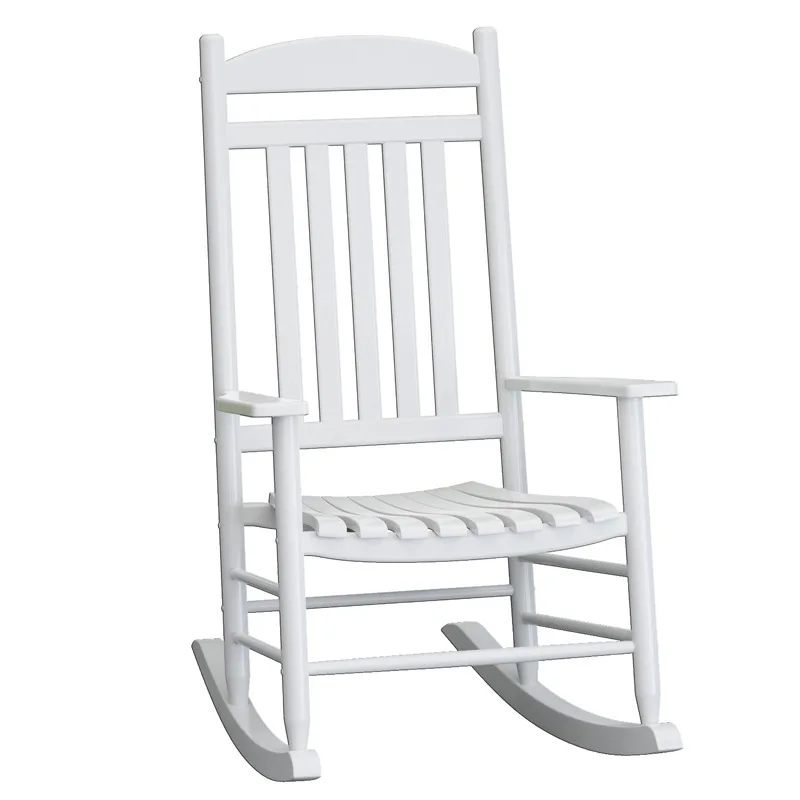 [Export] [Amazon Hot Sale] Rocking Chair American Solid Wood Balcony Backrest Chair Patio Porch Chair