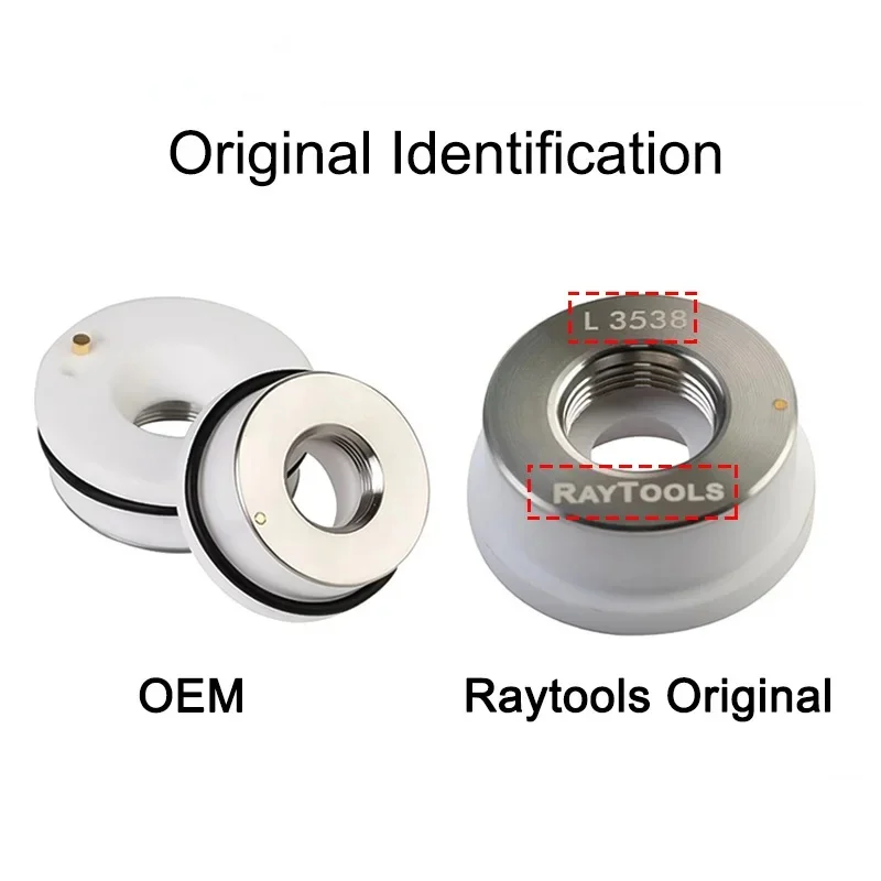 Raytools-Anel cerâmico original do suporte do bocal do laser, peças da cabeça da fibra, BT230, 1202740001, 120515099A, 28mm, 32mm