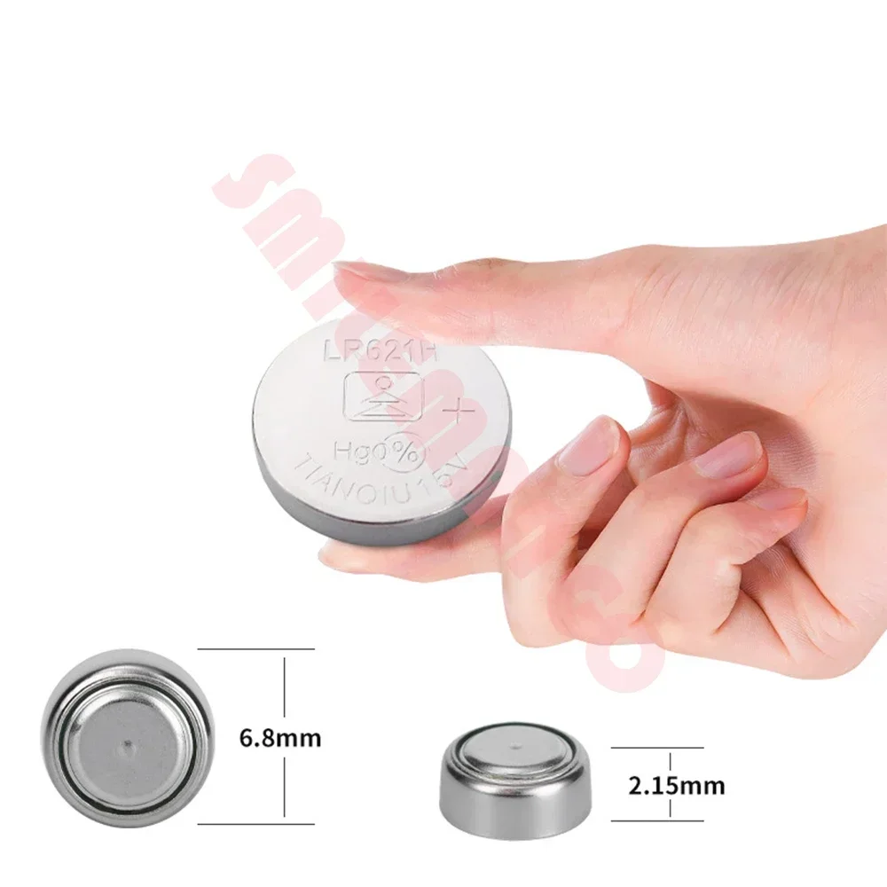 TIANQIU 2-50PCS Watch Battery AG1 1.55V 364 SR621SW LR621 621 LR60 CX60 Alkaline Button Coin Cell Batteries Drop Shipping