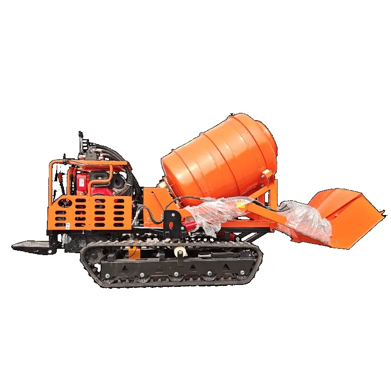 【Best-selling】800L Hydraulic Standing Concrete Mixer Truck Mobile Cement Mixing Tank For Construction Site