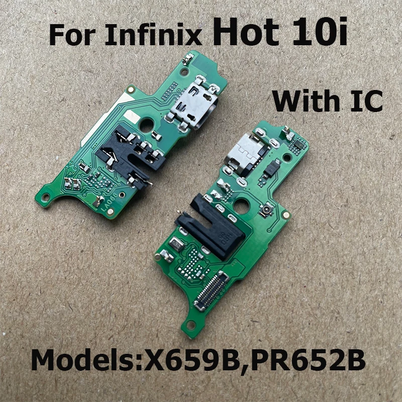 New For Infinix Hot 10 Play Charging Connector Charger Port Dock Plug Connector Board Flex Cable For Hot 10 10i 10s 10t Lite