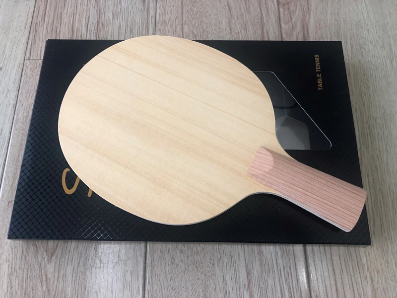 Stuor BLUE Carbon Hinoki Table Tennis Blade Hinoki Wood Ping Pong Racket 7 Layers With Fiber Carbon Fast Attack FL ST CS