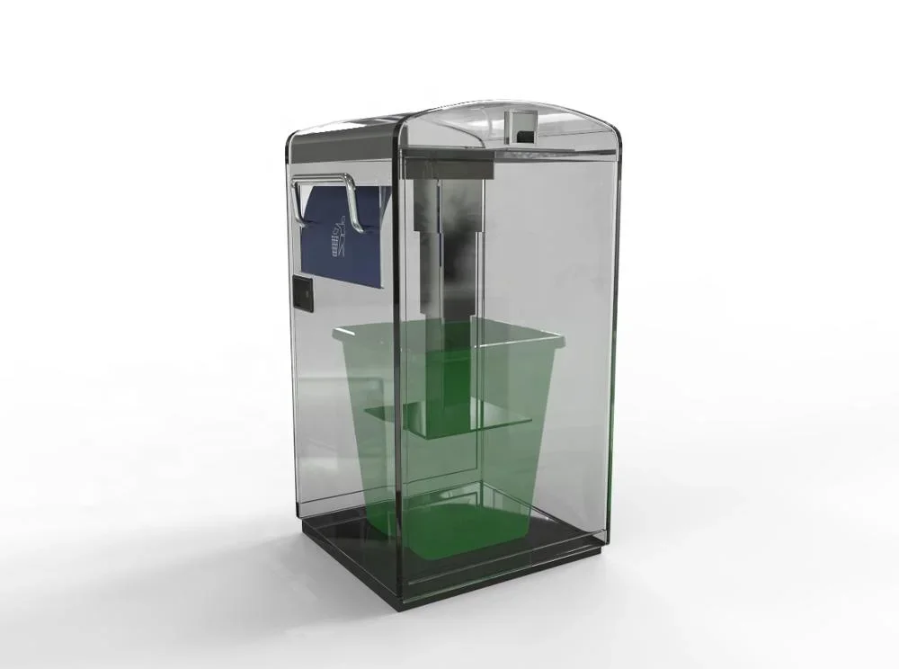 Solar Powered Intelligent Smart Trash Compactor Street Trash Bin