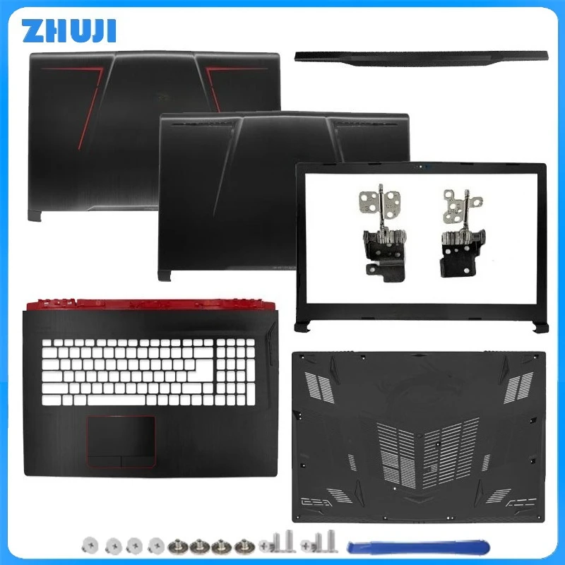 New For GE73 GE73VR RGB 8RF 8RE MS-17C1 17C3 LCD Back Cover/Front Bezel/Hinges/Palmrest/Bottom Case