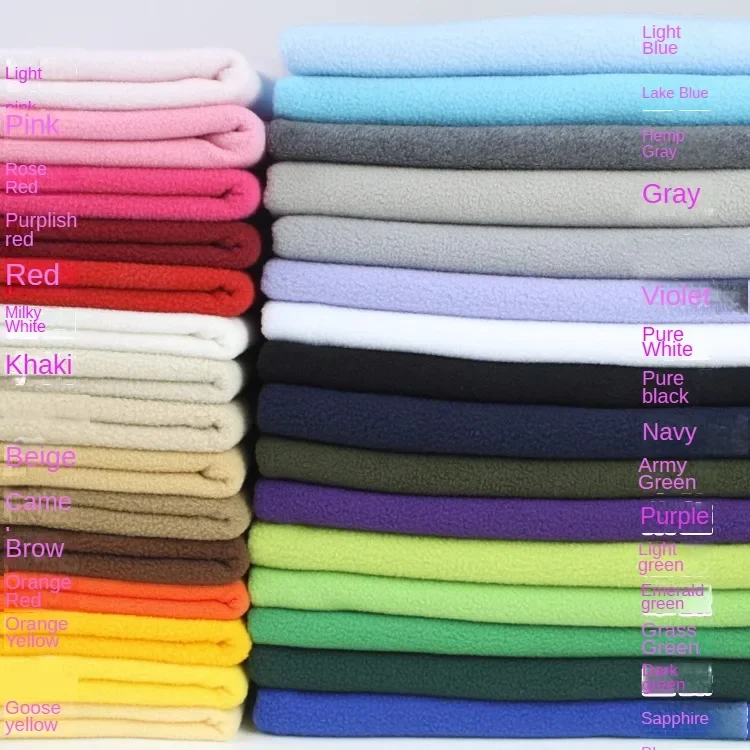 Polar Fleece Fabric By The Meter for Clothing Coats Overcoat Pillowcases Doll Diy Sewing Soft Textile Cloth Polyester Winter Red