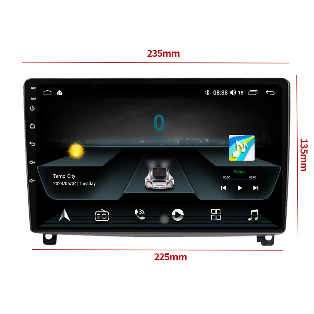 Car Radio Android OS WIFI Navigation Apple For Peugeot 407 1 2004- 2011 Wireless Carplay Multimedia Stereo Screen Head Unit GPS