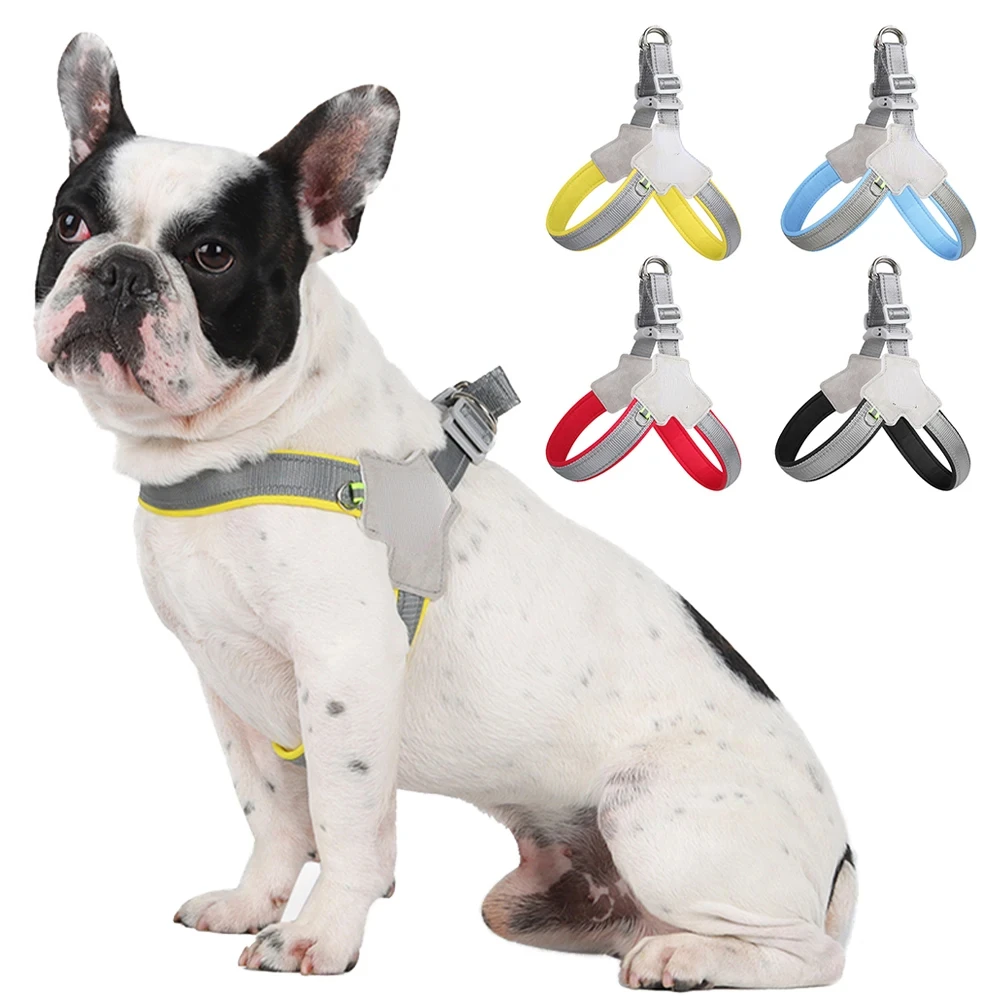 Reflective Pet Dog Harness  Style Breathable Dog Chest Strap  French Bulldog Collar Small Medium Dogs Puppy Harnesses