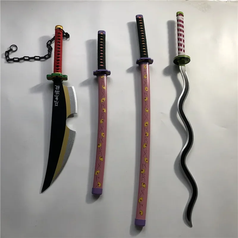 

: Tsugikuni Michikatsu Kokushibou sword Iguro Obanai cosplay Prop weapon Uzui Tengen Props Knife