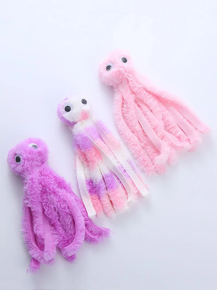 Leuke octopus-kattenspeeltjes voor kittens en jonge katten, kattenspeeltjes om op te kauwen, knuffels, dierbenodigdheden - afbeelding 2