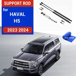 Car-Styling Refit Bonnet Hood Gas Shock Lift Strut Bars Support Rod Accessories For Haval H5 2023 2024