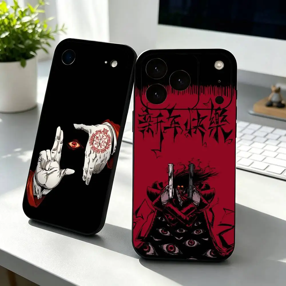 Фото Чехол для телефона A-Alucard H-Hellsing Anime, силиконовый, мягкий, для iPhone 17, 16, 15, 14, 13, 12, 11, X, XR, Plus, Pro, Max, Plus