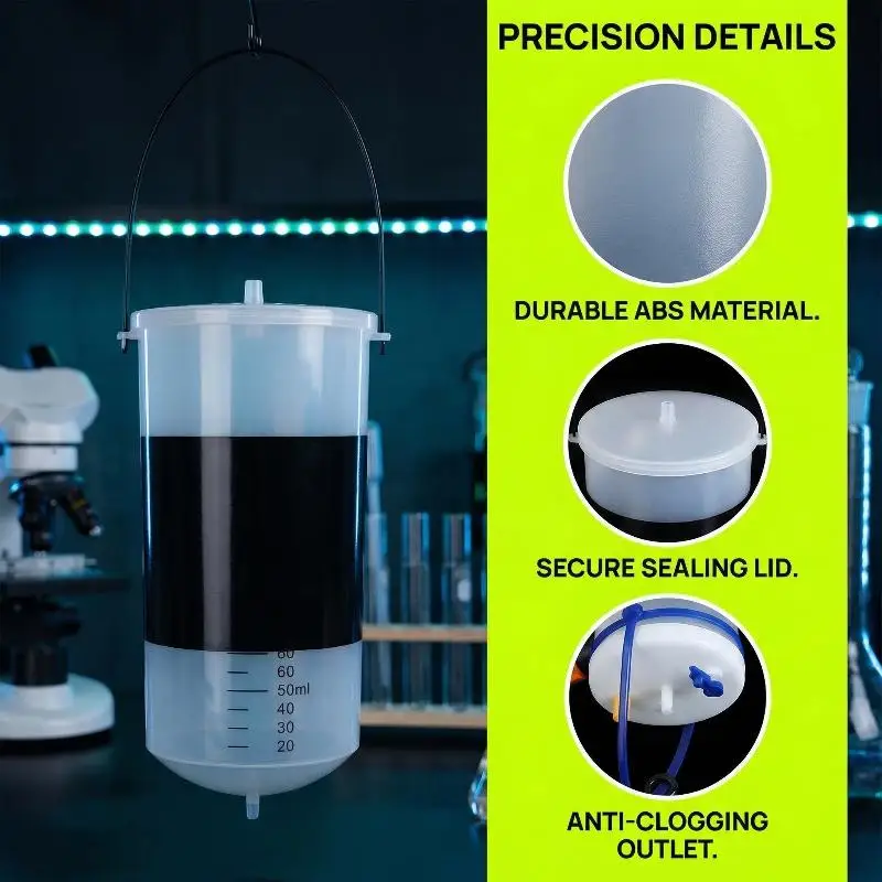 Incubadora de Artemia de Operación Sencilla, Reutilizable y Eficiente, con Diseño de Marcas de Escala, Accesorios Profesionales para la Cría de Artemia