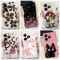 Case for Tecno Spark 10 Pro Soft Silicone Flower Cartoons Fundas Shockproof Bags Bumper For Tecno Spark10 10C 10Pro Back Cover