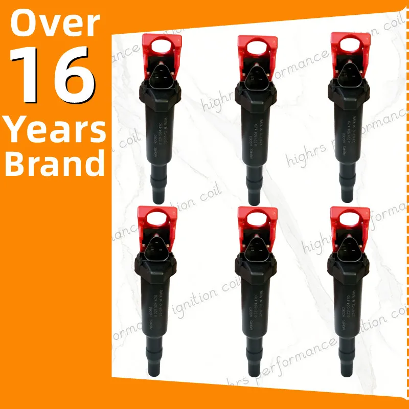 

6 pcs Ignition coil fit E46 E60 E82 E83 E84 E85 E90 E91 E92 N54 N46B20 318i 320i 330i 528i 535i 550i 650i 750i X3 X5 Z4 02215