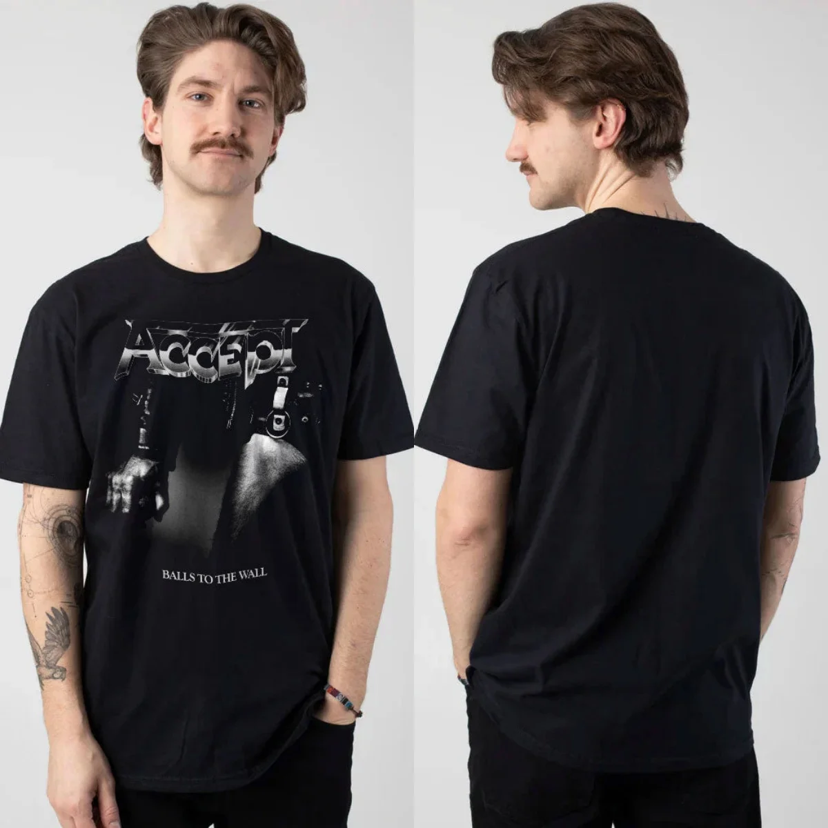 New Accept Graphic Cotton T-shirt Unisex Summer Short Sleeve Fashion Brand Tee Luxury Casual Vintage Tee