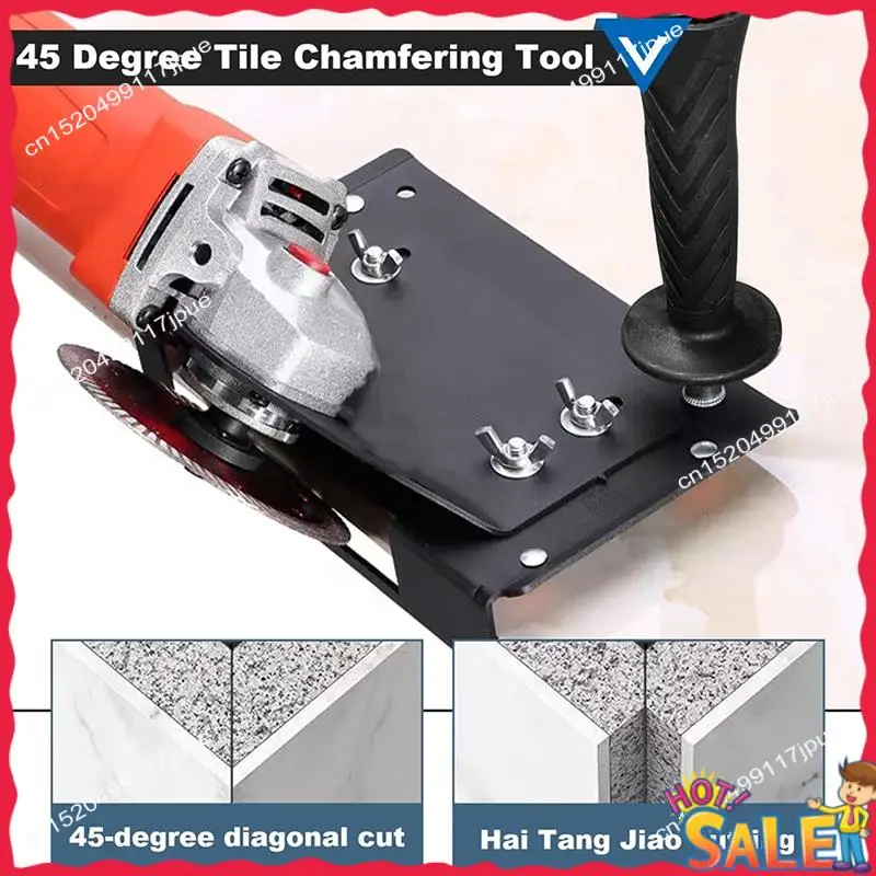 BOFO Chamfering Tool Angle Grinder Stand Cutter Holder Attachments Adjustable 45° Beveling Bracket Device