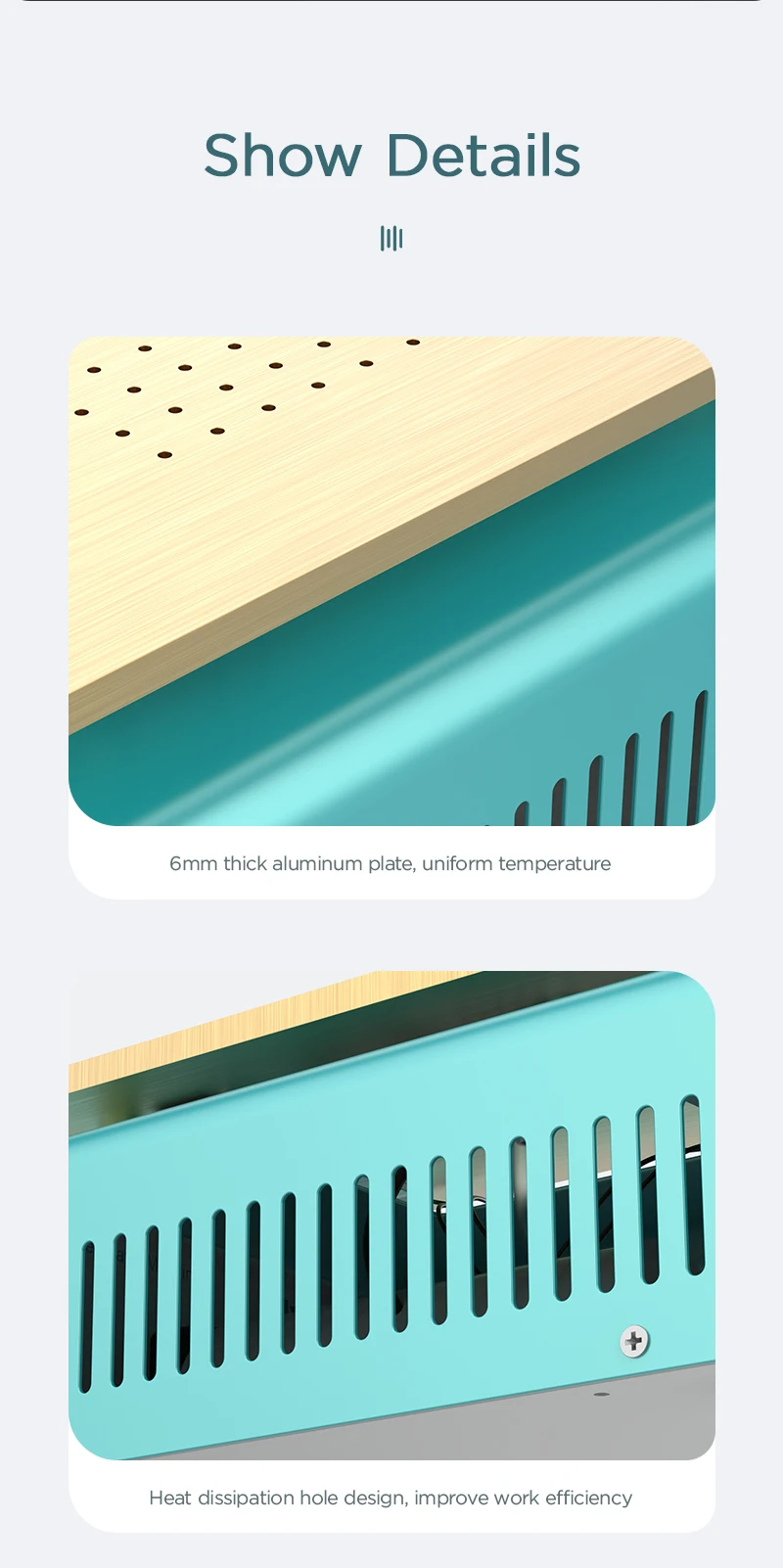 Max 7 inch Phone Screen Separator 50-130 ℃ Heating Temperature Smartphone LCD Repair Machine Build-in Vacuum Pump