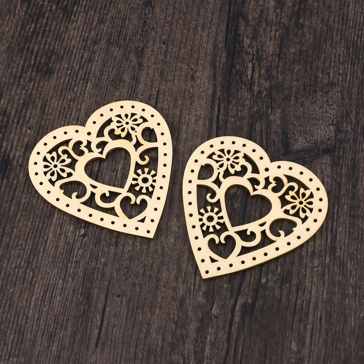 

10Pcs Wood Slice Christmas Wooden Craft Material Durable Natural Design DIY Ornaments Decoration for Kids Art Projects Wood