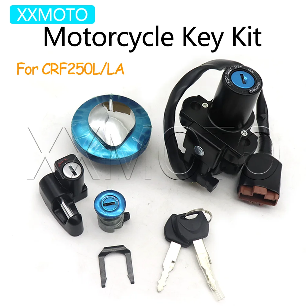

For Honda CRF250L/LA CRF 250L CRF250 250LA 250 L LA Motorcycle Fuel gas Tank Cap Cover Ignition Switch Key Kit