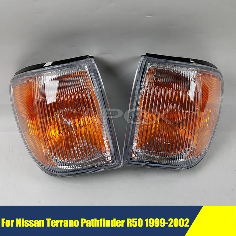 1 Pair Side Fender Light Corner Turn Light For Nissan Terrano Pathfinder R50 1999-2002 Headlight Marker Signal Lamp