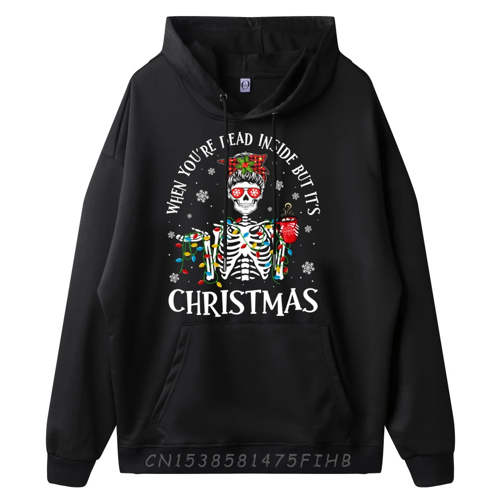 Luces navideñas cuando estás muerto por dentro pero es Camisetas gráficas navideñas Harajuku Camisetas Hombre Impresión