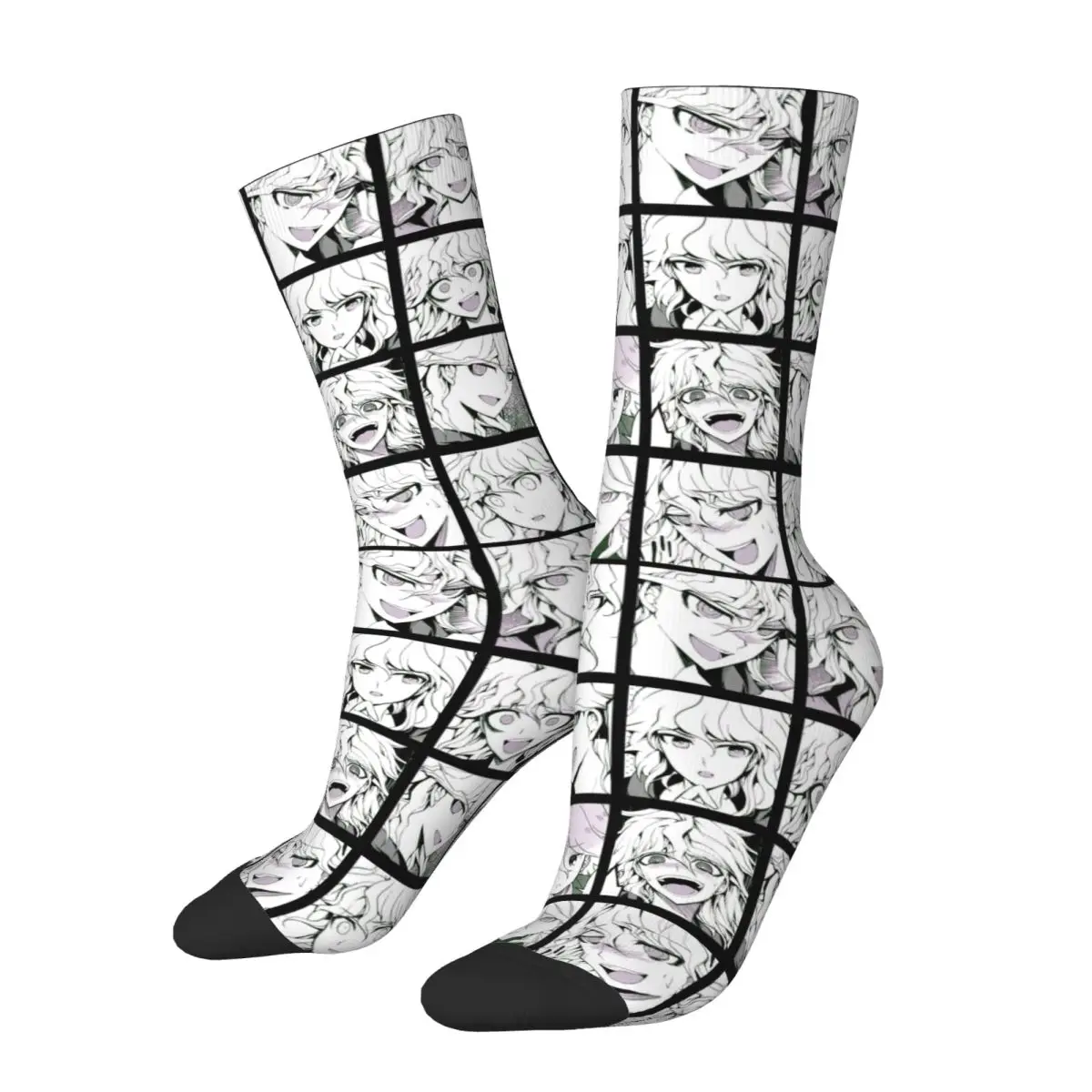 Fashion Nagito Manga Basketball Socks Danganronpa Anime Polyester Long Socks for Unisex