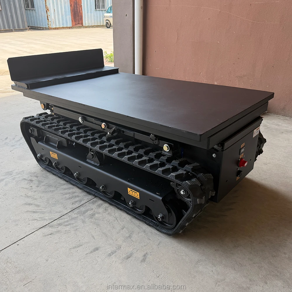 RC Crawler Transport Vehicle 1T 5T 10T Payload Heavy Duty Rubber Track Undercarriage for Farm Orchard
