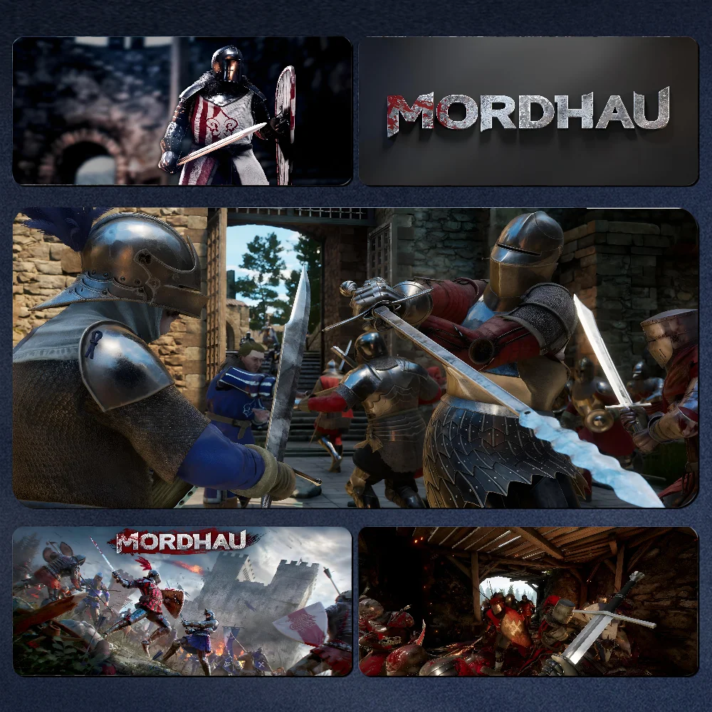 Коврик для мыши M-Mordhau, большой игровой коврик для мыши, утолщенный Настольный Коврик для компьютерной клавиатуры