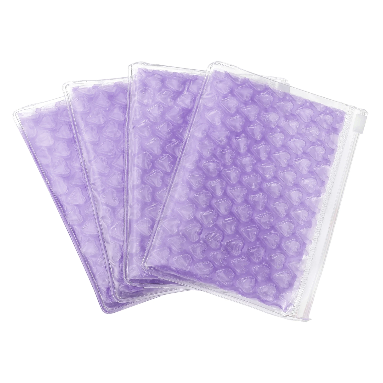 2-6Pc Bubble Bags Heart Bubble Wrapping Pouches Zipper Packing Cushioning Bag Lightweight for Mailing Shipping Packaging Storage