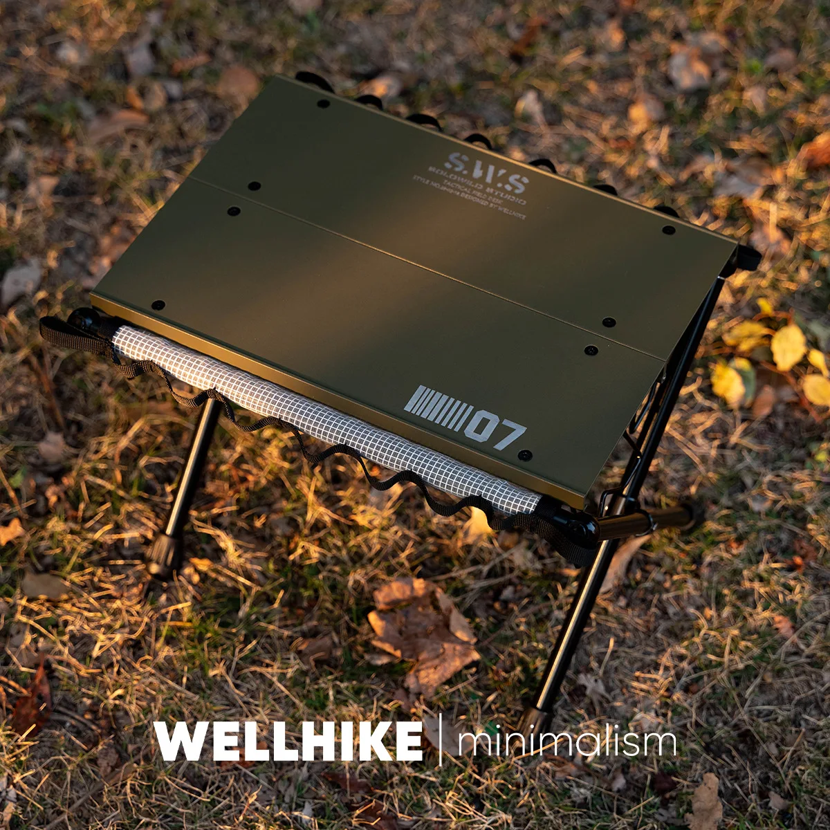 WELLHIKE Outdoor Camping Aluminum Alloy Table Quick-Open Portable Storage Table Camping Lightweight Small Table