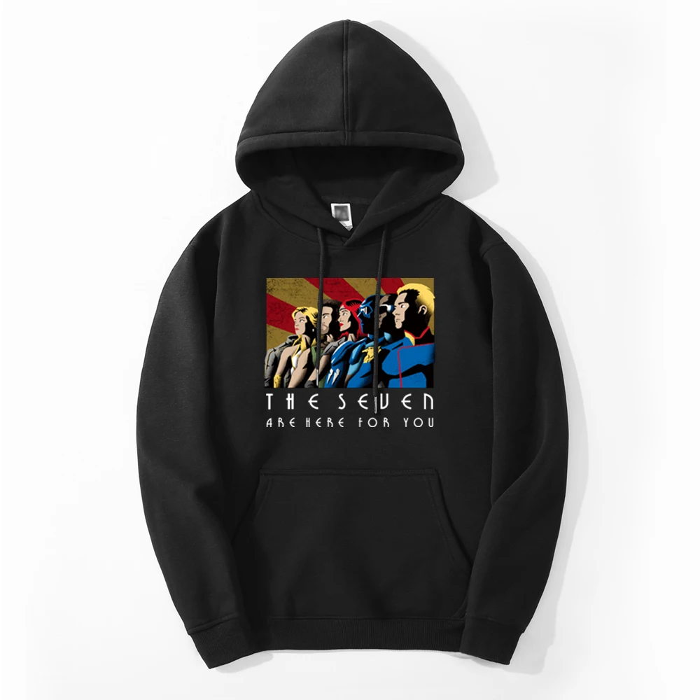 

The Boys Hot Tv Show Print Spring Men Oversized Hooded Sweatshirt Hoodie Hip Hop Thick Hoody Fashion Clothes