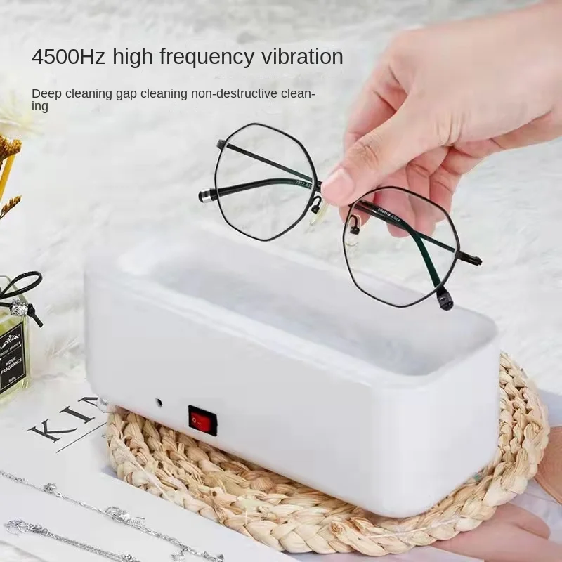 Nettoyeur de Vibration Sonique Multifonctionnel, Machine Portable pour Livres à Domicile, Lunettes, Dispositif pour Montre, Bijoux